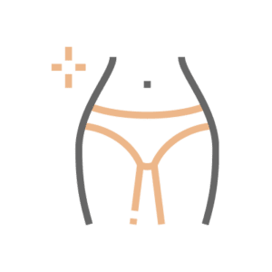 Icon Depicting Lower Body with a Bikini Bottom