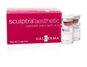 Sculptra Aesthetic Product Box and Vials